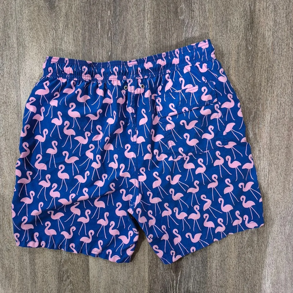 Tom & Teddy‎ Swim Trunks, Size L, Blue Pink